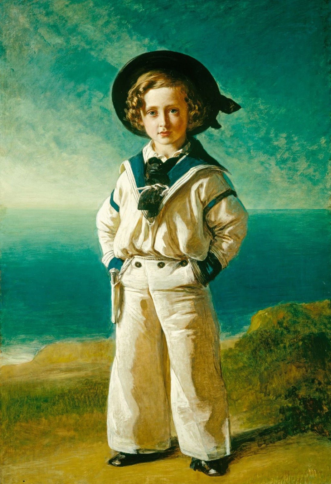 Franz Xaver Winterhalter portrait of Albert Edward as a child in a sailor suit.