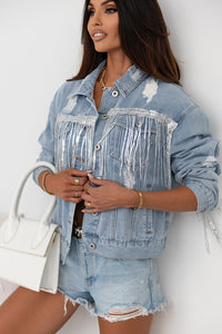 sky-blue-sequin-embellished-fringe-distressed-denim-jacket