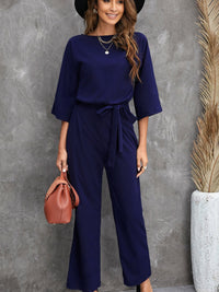 solid-high-necked-long-sleeved-casual-jumpsuit