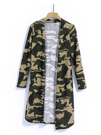green-camo-print-long-cardigan