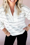Cozy Chic Women's Striped Pullover Sweater - Casual Everyday Style in Soft Colors for Comfortable Fit and Versatile Wear