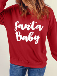 fiery-red-santa-baby-print-crew-neck-pullover-sweatshirt