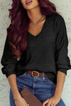 Cozy Women's Relaxed Fit Drop Shoulder Sweater in Soft Knit - Ideal for Casual Autumn Outings and Effortless Layering