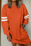 Trendy Women's Varsity Sweatshirt Dress in Soft Fabric - Casual, Cozy Fit Perfect for Everyday Wear