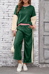 Stylish Women's Color Block Pant Set - Comfortable Casual Outfit for Everyday Wear and Relaxed Outings