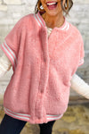 Cozy Cream Women's Varsity Fleece Vest - Stylish Layering Essential for Casual Outfits and Everyday Comfort