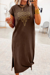 Trendy Women's Graphic Dresses in Vibrant Prints - Comfortable Fit for Casual Outings and Summer Events
