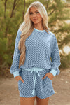 Chic Women's Long Sleeve Top and Shorts Set - Lightweight Casual Outfit for Spring & Summer in Soft, Breathable Fabric