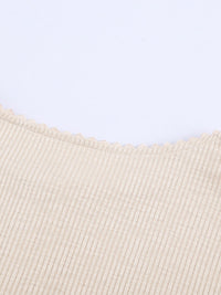 beige-crochet-lace-hem-sleeve-button-top