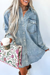 Stylish Women's Blue Denim Shirt Dress with Adjustable Belt for a Flattering Everyday Fit and Effortless Style