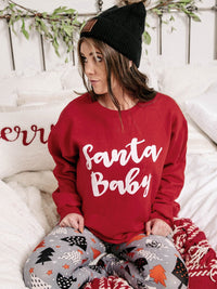 fiery-red-santa-baby-print-crew-neck-pullover-sweatshirt