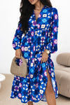 Bohemian Floral Midi Dress for Women - Lightweight, Elegant Summer Outfit for Casual Events and Special Occasions
