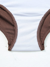 coffee-ribbed-drawstring-sides-cutout-one-piece-swimsuit