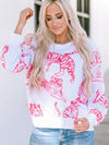 Fierce Pink Leopard Print Sweater