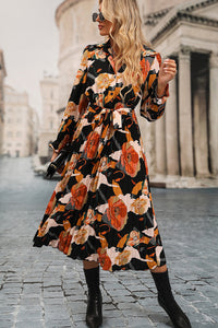 womens-pajamas-ice-silk-light-luxury-ginkgo-print-pajama