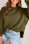 Stylish Women's Ribbed Long Sleeve Top in Soft Fabric - Ideal for Layering or Standalone Wear in Trendy Colors