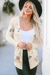 Stylish Batwing Sleeve Lightweight Printed Cardigan