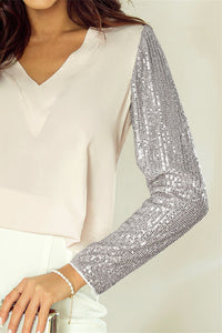 womens-t-shirts-v-neck-sequined-long-sleeve-t-shirt