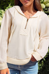 Cozy Women's Casual Half Zip Hoodie in Soft Cotton Blend - Stylish Fit for Everyday Comfort and Active Adventures