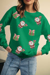 Cozy Fleece Women's Christmas Graphic Sweatshirt - Relaxed Fit for Festive Cheer and Everyday Comfort