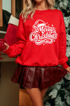 Cozy Women's Christmas Sweatshirt with Festive Graphic - Perfect Holiday Style for Comfort and Cheer