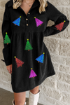Festive Women's Christmas Graphic Dress – Holiday Style, Flattering Fit, and Cheerful Design for Seasonal Celebrations