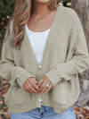 Women's V-Neck Button Cardigan