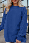 Soft Cozy Women's Long Sleeve Tunic Sweatshirt - Casual Stylish Top for Effortless Comfort in Everyday Wear