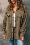 Women's Classic Casual Button-Up Jacket with Turn-Down Collar - Versatile Layering Essential for All Seasons