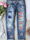 Stars and Stripes Embellished Jeans