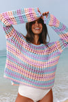 Chic Women's Lightweight Beach Cover-Up - Ideal for Summer Fun and Poolside Relaxation in Vibrant Colors