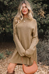 Women's Cozy Slouchy Sweater Dress - Relaxed Fit, Chunky Knit, Perfect for Casual Fall & Winter Outfits