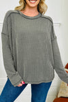 Stylish Women's Soft Cotton Ribbed Long Sleeve Top – Perfectly Fitted Casual Wear for All Seasons and Occasions