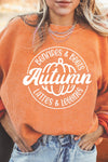 Women’s Cozy Orange Pumpkin Sweatshirt | Casual Fall Fashion, Relaxed Fit, Ideal for Autumn Outfits and Seasonal Wear