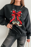 Cozy Women's Christmas Graphic Sweatshirt - Classic Fit for Festive Holiday Celebrations and Seasonal Comfort