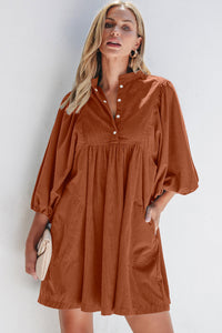 Elegant Women's Fit and Flare Dress with Bracelet Sleeves – Ideal for Parties and Casual Outings in Chic Style