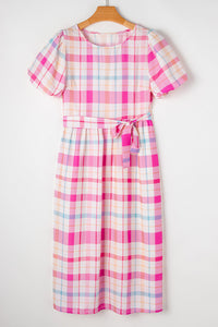 rose-red-puff-sleeve-contrast-ric-rac-shirt-dress