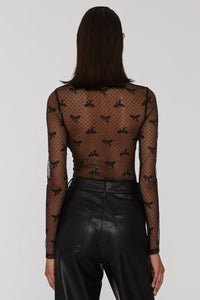 Mesh Long Sleeve Top