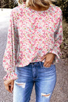 Chic Women's Soft Pastel Lantern Sleeve Blouse – Flowy Fit for Casual or Dressy Events, Perfect for Every Occasion