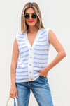 Stylish Women's Soft Knit V-Neck Sweater Vest - Ideal for Layering in Casual Outfits for Cool Weather Fashion