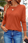 Stylish Women's Long Sleeve Cotton Top for Casual Outings & Layering - Soft, Comfortable Fit in Classic Colors