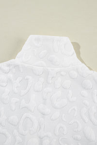 white-leopard-jacquard-quarter-zip-tee-and-shorts-set