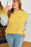 Stylish Plus Size Women's Long Sleeve Top in Soft Fabric - Comfortable Everyday Wear with Trendy Design