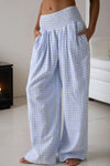 Chic High Waist Plaid Trousers for Women - Effortless Casual Style & Everyday Elegance in Stylish Fit