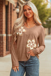 Stylish Women's Long Sleeve Cotton Blend Top for Layering and Everyday Comfort, Available in Elegant Colors