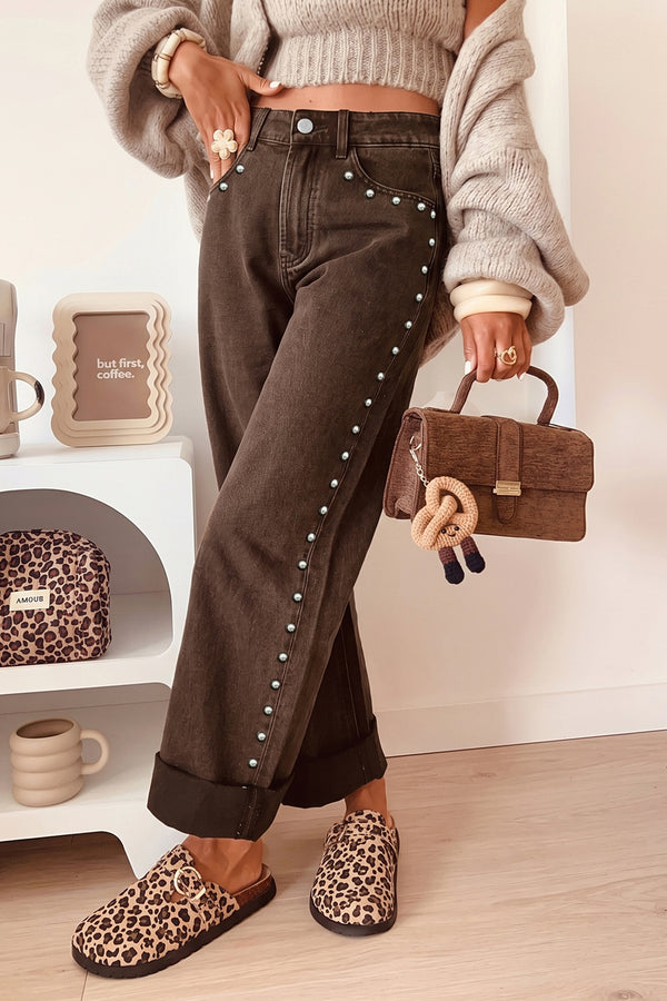 Chic Women's High-Waisted Blue Denim Jeans - Comfortable Everyday Fit for Effortless Style and Versatile Looks