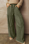 Stylish Women's Mineral Wash Trousers - Relaxed Fit Casual Pants in Trendy Earthy Tones for Ultimate Everyday Comfort