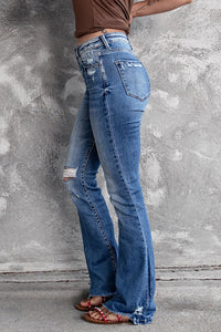 womens-jeans-bootcut-flare-full-length-faux-denim-side-pockets-wide-leg-high-elasticity-mid-waist-fashion-casual-weekend-31803-31806-s-m