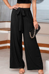 Elegant Women's Wide Leg Pants in Soft, Flowing Fabric - Ideal for Casual Outings and Effortless Style
