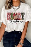 Vibrant Women's Christmas Graphic Tee - Cozy Casual Fit with Festive Holiday Design for Effortless Seasonal Style